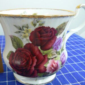 Vintage Staffordshire Fine Bone China Cup England